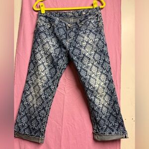 Miss Me Dark Blue Floral Jeans